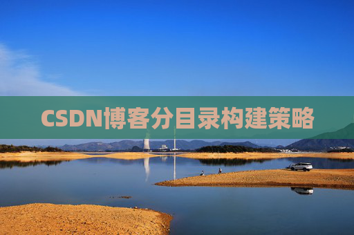 CSDN博客分目录构建策略